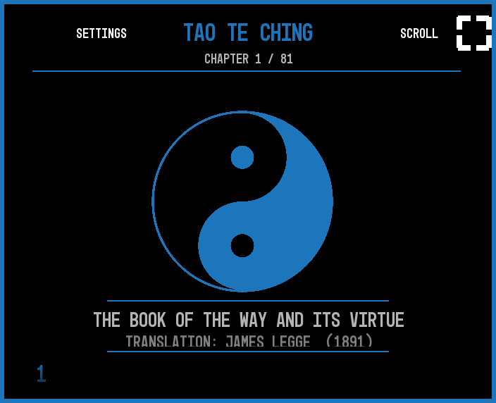 Paper Effects Demo — Tao Te Ching reader